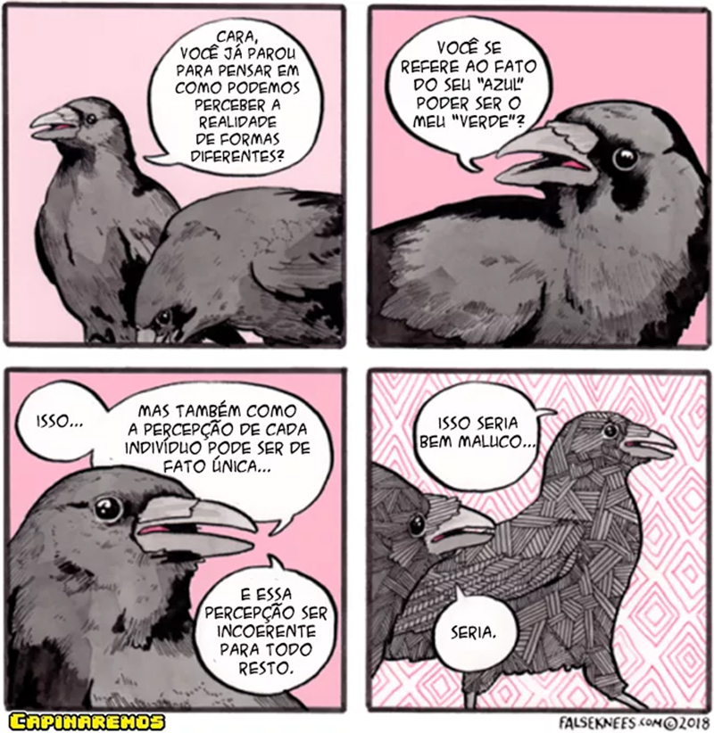 Dois corvos e duas percepções